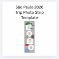 São Paulo Trip Photo Strip Template