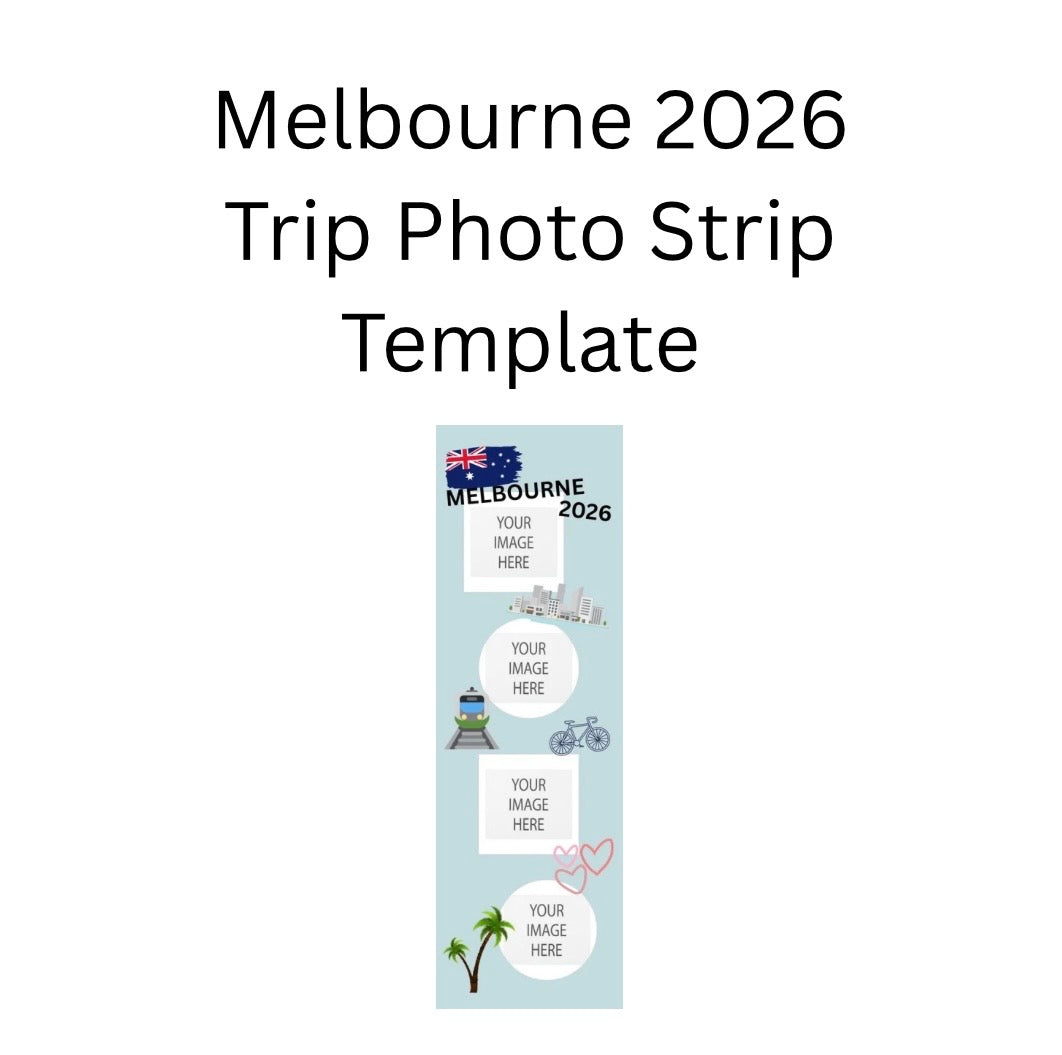 Melbourne Trip Photo Strip Template