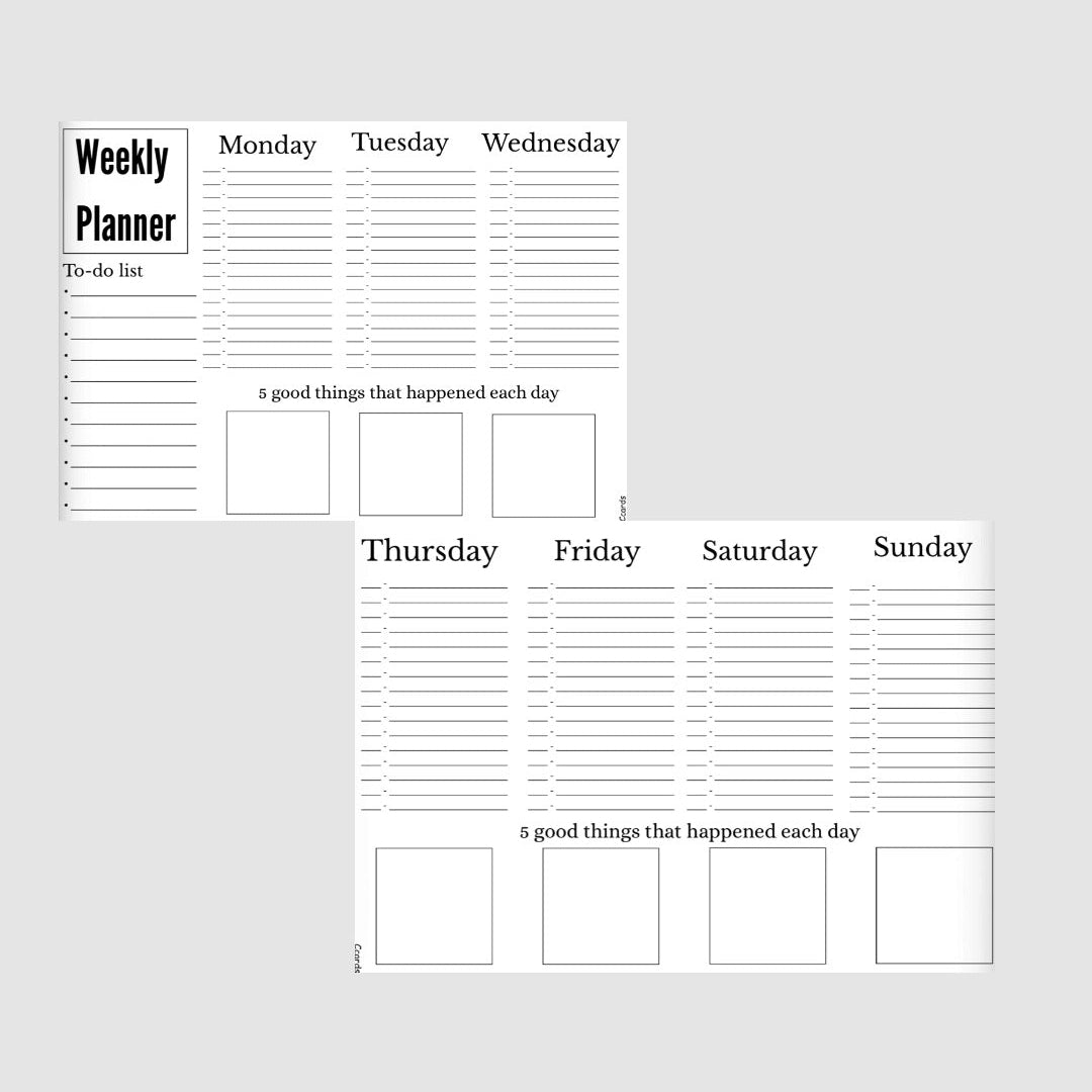 Weekly Planner Pages