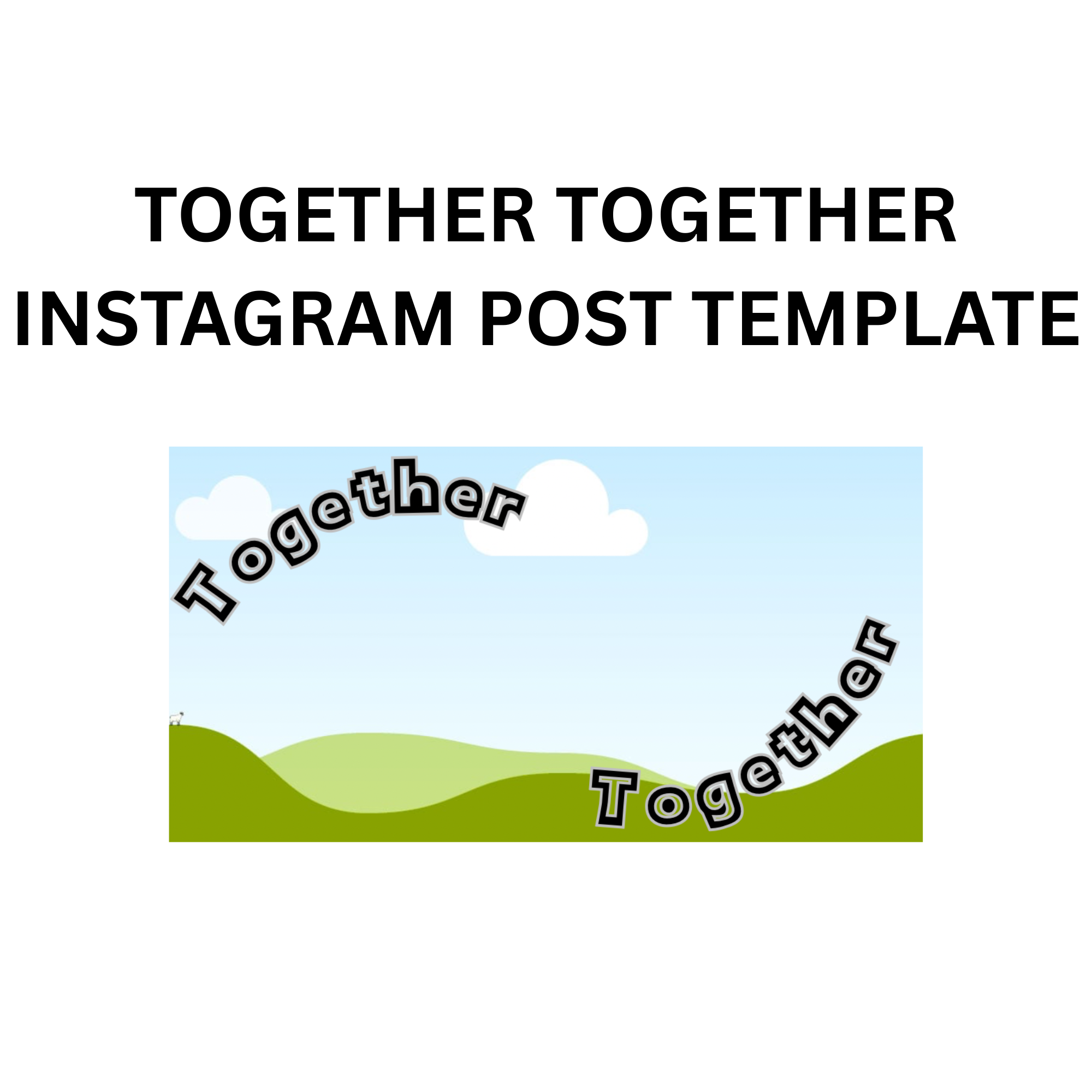 Together Together Tour Instagram Post Canva Template