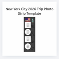 New York City Photo Strip Template