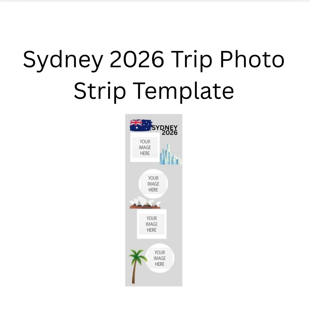 Sydney Trip Photo Strip Template